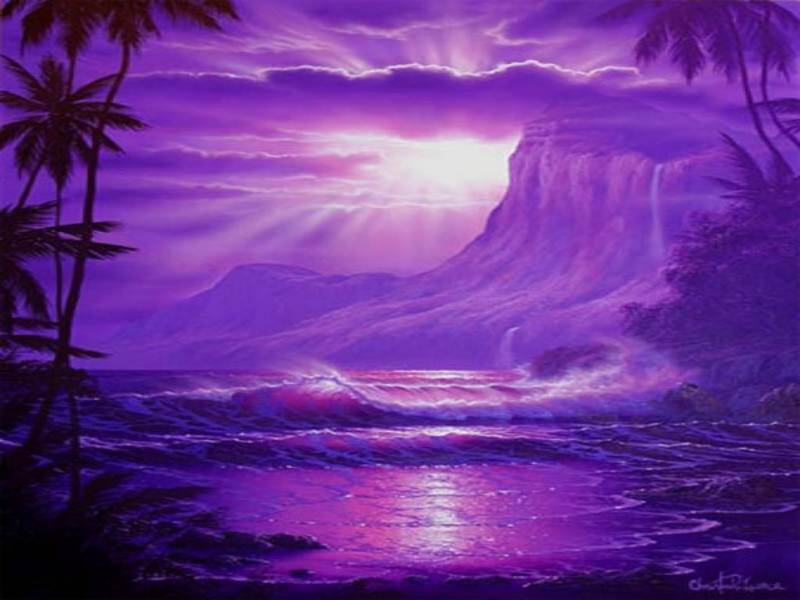 Purple Mystical World Facebook Timeline Cover Backgrounds ...