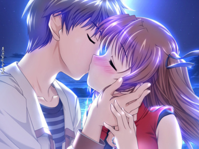 I Love You Young Anime Couple Facebook Timeline Cover Backgrounds - Pimp-My- Profile.com