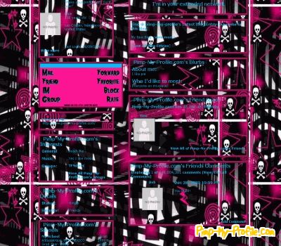 Pink And Black Myspace Layouts 60