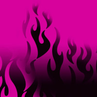 Pink & Black Flames
