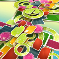 Colorful Circles Square & Rectangle Design