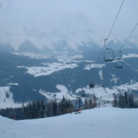 Snowy Ski Lift