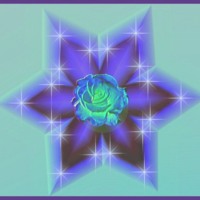 Aqua Rose in Blue Star