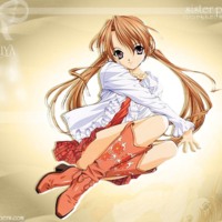 Anime Girl in Orange Boots