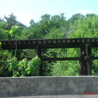 Train track bridge