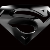 Superman/Stainless Steel & Black