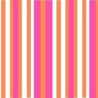 Pink, Orange & White Stripes