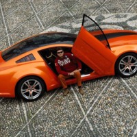 Orange Ford Mustang Giugiaro