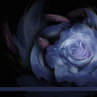 Dusty Blue Rose