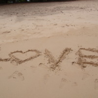 LOVE in Sand