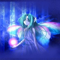 Anime Butterfly Fairy in Woods