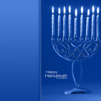 Happy Hanukkah Menorah