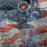 Marines Flag Collage