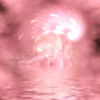 Pink Water Abstract