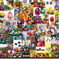 Easter Eggs Collage